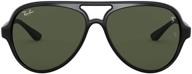 ray ban rb4125m polarized aviator sunglasses logo