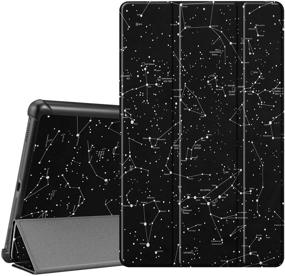 img 4 attached to Fintie SlimShell Case for Samsung Galaxy Tab A 10.1 2019 Model SM-T510/T515/T517: Ultra Thin Stand Cover with Constellation Design