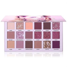 img 4 attached to 🎨 UCANBE 18 Shades of Sensational Nude Eyeshadow Palette | Long-Lasting, Multi-Reflective Shimmer, Matte, Glitter, & Pearlescent Pressed Eye Shadow Makeup Pallet