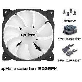 img 1 attached to 🖥️ Enhance Cooling Performance with uphere 3-Pack Long Life Computer Case Fan 120mm - 15LED Blue,15B3-3