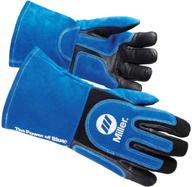 welding gloves wing 13in blueblack logo