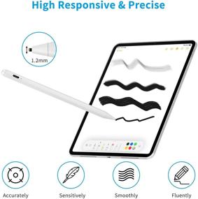 img 3 attached to 🖊️ White Electronic Stylus Pen for Kindle Fire HD - Excellent for Writing and Drawing