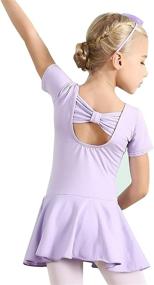 img 4 attached to Toddler Dresses Leotard Costume Gymnastics