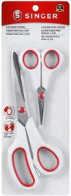 img 4 attached to 🔪 Высококачественные ножницы SINGER 3404 - 1 шт, красные и белые - Покупайте сейчас для безупречного резания!