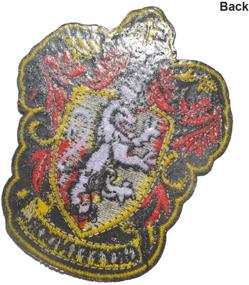 img 3 attached to Gryffindor House Hogwarts Crest Logo Patches Set - ODSP Compatible 🦁 | Iron-On & Sewn Decoration Appliques, Full Color Embroidered | Emblem Badges Signs