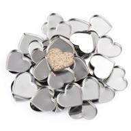 💗 allwon 56 pack: magnetic heart shape metal pans for magnetic makeup palette - empty eyeshadow pans logo