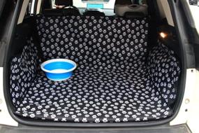 img 4 attached to 🐶 Waterproof Oxford Pet Dog Trunk Cargo Liner - Car SUV Seat Cover - Washable Floor Mat for Dogs Cats - Dog Accessories +