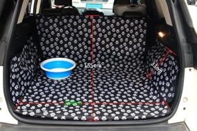 img 2 attached to 🐶 Waterproof Oxford Pet Dog Trunk Cargo Liner - Car SUV Seat Cover - Washable Floor Mat for Dogs Cats - Dog Accessories +