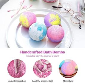 img 1 attached to 🛀 STURME Bath Bombs: Luxurious 24PCS Set Infused with Natural Essential Oils, Shea Butter, Sea Salt - Ideal Bubble Fizzies for Kids and Women at the Perfect SPA Experience
