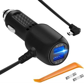 img 4 attached to 🚗 Dash Cam Charger: 2021 Upgraded Mini USB Car Charger for Garmin Nuvi 50LMT,51LMT,55LMT,58LMT,65LMT,67LMT,2557LMT,2555LMT,2597LMT Navigation - High-Quality Power Solution