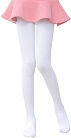 img 4 attached to 🩱 Girls' GOVC Footed Fleece Ballet Leggings - Perfect Legwear for Style and Comfort