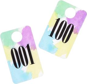 img 3 attached to Juvale Plastic Watercolor Numbers 001 100