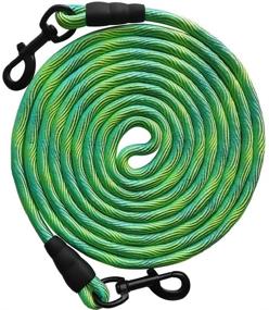 img 4 attached to BTINESFUL 8ft/12ft/20ft/30ft/50ft Dog Tie-Out Check Cord Leash, Long Recall Training Lead Leash - Ideal for Large, Medium, Small Dogs Training, Playing, Camping, Backyard