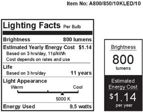 img 1 attached to 💡 FEIT Dimmable 800L Bulbs, Pack of 10