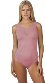 img 1 attached to Hollywood Star Fashion Women's 🌟 Sweetheart Leotard Bodysuit with Sleeveless Mesh-Back