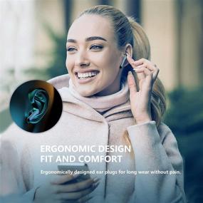 img 1 attached to Black Wireless Earbuds with Clear Call Microphone & Super Fast 🎧 Charging - Bluetooth 5.0 In-Ear Stereo Headphones for iPhone/Android - Includes Charging Case