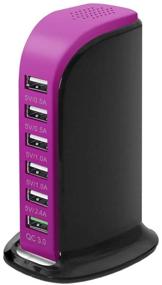 img 4 attached to Quick Charge USB Wall Charger 6 Ports Desktop QC 3