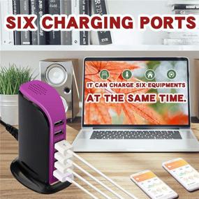 img 2 attached to Quick Charge USB Wall Charger 6 Ports Desktop QC 3