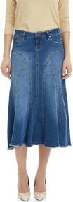 img 4 attached to 👗 Stylish Esteez Women's Denim Skirt: Flared Fashion for Women