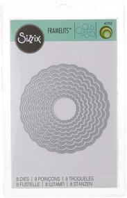 img 4 attached to ✂️ Framelits Circles and Scallop Die Set by Sizzix - Pack of 8