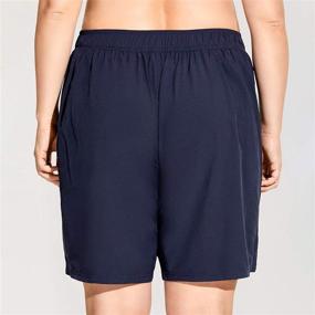 img 1 attached to 🩳 Stay Comfortable and Stylish with SYROKAN Women's Plus Size Swim Board Shorts - Featuring a Convenient Pocket and Quick Dry Technology!