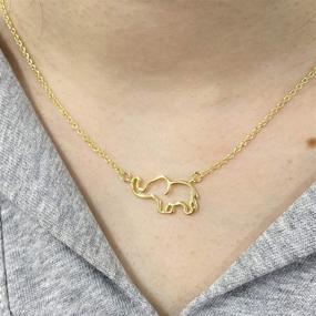 img 3 attached to 🐘 Elegant Elephant Necklace — Perfect Women's Friendship Gift and Birthday Surprise!