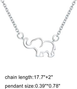 img 2 attached to 🐘 Elegant Elephant Necklace — Perfect Women's Friendship Gift and Birthday Surprise!