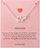 🐘 elegant elephant necklace — perfect women's friendship gift and birthday surprise! logo