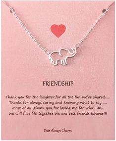 img 4 attached to 🐘 Elegant Elephant Necklace — Perfect Women's Friendship Gift and Birthday Surprise!