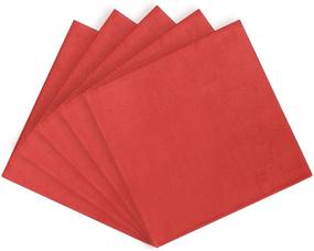 img 3 attached to 🍹 300 Exquisite Red 2 Ply Paper Cocktail Napkins - Highly Absorbent, Everyday Disposable Dinner Beverage Napkins - Perfect for Parties, Bars, and Bulk Use