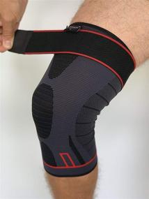 img 2 attached to 🏋️ ArthritisHope Strap Knee Compression Sleeve (7XL) - Ultimate Support for Knee Pain Relief, Running, Weightlifting, Arthritis, Osteoarthritis, Rheumatism - Perfect Fit for Sports, Gym, ACL (Men and Women)