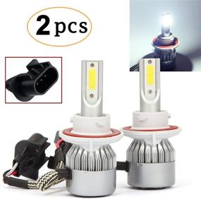 img 4 attached to CK FORMULA (Pack of 2) H13/9008 LED Headlight Bulb: High & Low Beam C6 Conversion Kit - 72W 8500LM 6500K Cool White Lights