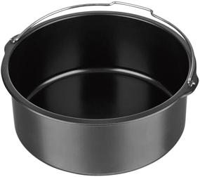 img 4 attached to 🍳 Baking Pan for Pressure Cookers, Air Fryers, and Ovens: Ideal for 3-5QT Pressure Cookers & 3-5.3QT Air Fryers - Fits InstantPot, COSORI, Ninja Foodi, Gowise, Philips, NuWave, Power, Farberware & More