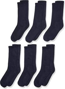 img 4 attached to 🧦 Jefferies Socks Boys Seamless Half Cushion Sport Crew Socks - 6 Pairs for Active Comfort