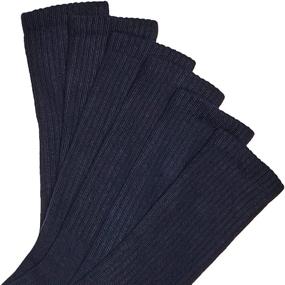 img 3 attached to 🧦 Jefferies Socks Boys Seamless Half Cushion Sport Crew Socks - 6 Pairs for Active Comfort