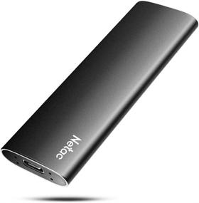 img 4 attached to 💨 Netac 500GB External SSD: Lightning-Fast 500MB/S Speed, USB 3.2 Gen 2 Type C, Aluminum Build - Zslim