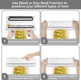 img 1 attached to 🔒 (2021 Upgraded) Automatic Vacuum Sealer Machine for Food Preservation Storage Saver, Food Vacuum Air Sealing System, Dry & Moist Food Modes