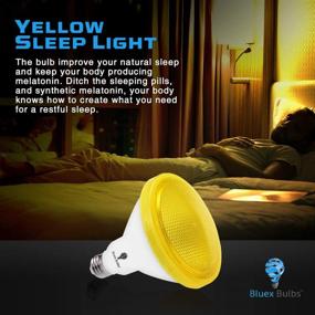img 1 attached to 🌟 Enchanting Glow: Par38 Amber Yellow Light Flood for Radiant Ambiance