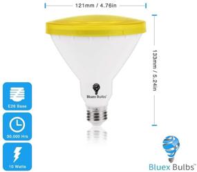 img 3 attached to 🌟 Enchanting Glow: Par38 Amber Yellow Light Flood for Radiant Ambiance