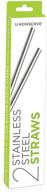 🥤 set of 2 u-konserve stainless steel straws - 8.5 inches, eco-friendly, reusable, dishwasher safe, bpa-free logo