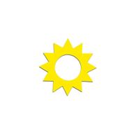 sunburst tanning stickers: 1000 ct roll for easy sun-kissed skin | sunburst stickers logo