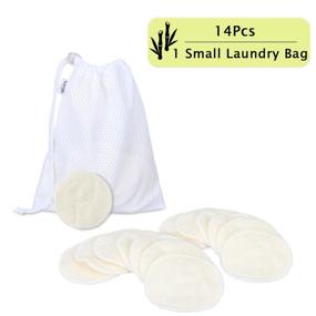 img 4 attached to 🌿 Luxja Bamboo Makeup Remover Pads (Pack of 14) with Laundry Bag: Reusable Facial Rounds for Gentle Makeup Removal
