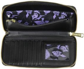 img 2 attached to 👑 Exclusive Loungefly Disney Villains Allover Print Zip Around Wallet: A Stylish and Functional Must-Have!