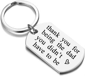 img 4 attached to Fathers Day Gift Keychain Thank