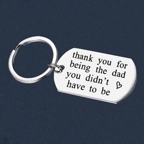 img 1 attached to Fathers Day Gift Keychain Thank