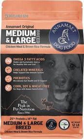 img 4 attached to Annamaet Original Dry Dog Food, 25% Protein (Chicken & Brown Rice), Ideal for Medium and Large Breed Dogs