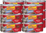 🐱 purina friskies shreds wet cat food - beef gravy - 5.5 oz cans (12-pack) logo