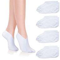 🧦 dry feet healing socks set of 4 pairs - lotion moisturizing socks for men and women - spa overnights for absorbing dry cracked feet logo