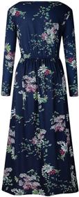 img 1 attached to ZESICA Womens Floral Pockets Pleated Women's Clothing and Dresses