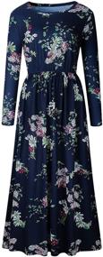 img 2 attached to ZESICA Womens Floral Pockets Pleated Women's Clothing and Dresses